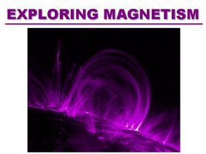 EXPLORING MAGNETISM What is a Magnet What Materials