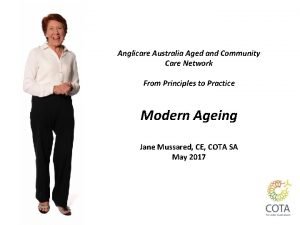 Anglicare Australia Aged and Community Care Network From