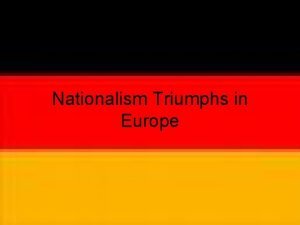 Nationalism triumphs in europe