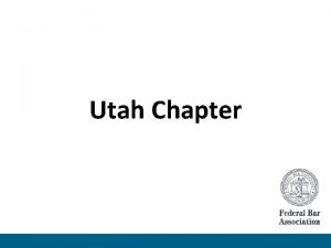 Utah Chapter FBA Mission Statement The mission of