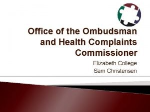 Health complaints commissioner tasmania