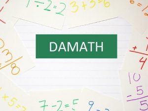 Damath chips whole numbers
