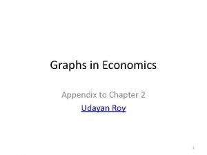 Graphs in Economics Appendix to Chapter 2 Udayan