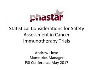 Statistical Considerations for Safety Assessment in Cancer Immunotherapy