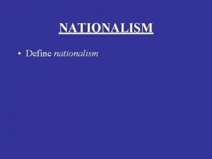Nationalism pride
