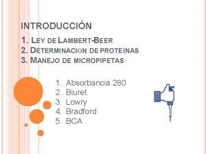 Ley de lambert beer