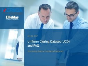 Uniform closing disclosure