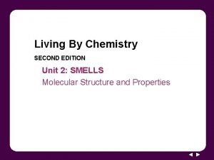 Living By Chemistry SECOND EDITION Unit 2 SMELLS
