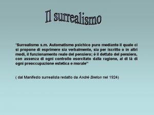 Automatismo psichico significato