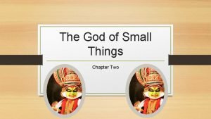 The god of small things chapter 1