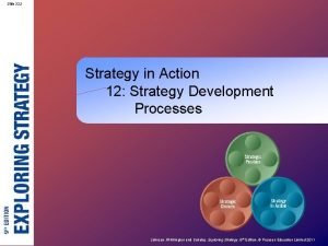 Slide 12 1 Strategy in Action 12 Strategy