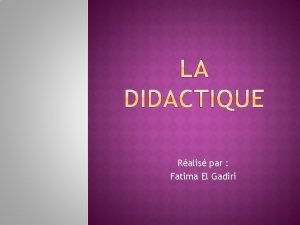 Ralis par Fatima El Gadiri Les racines de