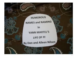 1 Yann Martel published his Life of Pi