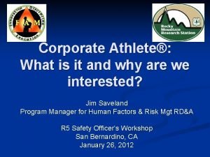 Corporate athlete personal development plan