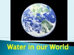 Facts about the water cycle Facts about the water cycle