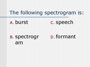 Spectrogram