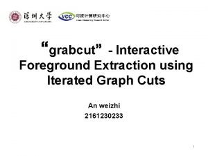 grabcut Interactive Foreground Extraction using Iterated Graph Cuts