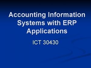 Erp in accounting information system