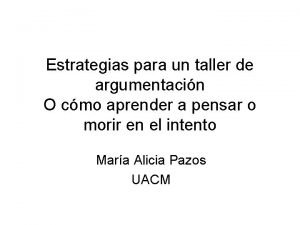 Argumentacion