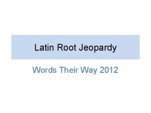 Spect latin root