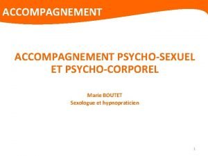 Marie boutet hypnose