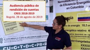 Audiencia pblica de rendicin de cuentas CREG 2018