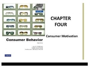 Motivation in consumer behaviour