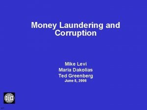 Money laundering examples