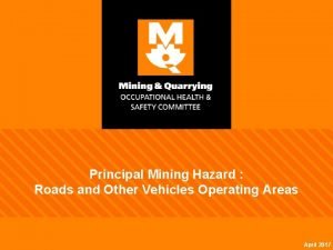 Principal mining hazard management plan