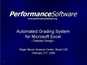 Automated grading software