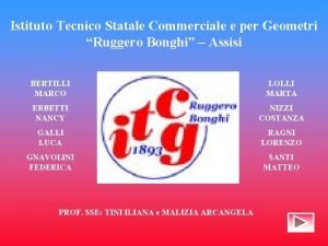 Istituto Tecnico Statale Commerciale e per Geometri Ruggero