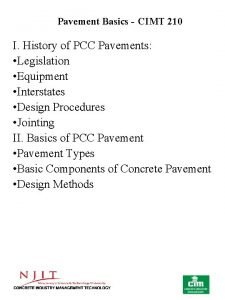 Parts of pavement