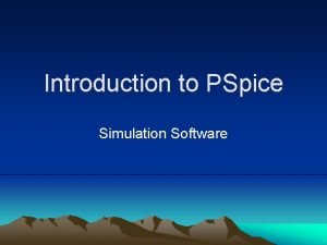 Pspice simulation profile