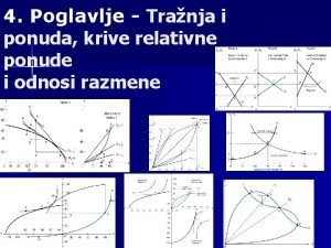 4 Poglavlje Tranja i ponuda krive relativne ponude