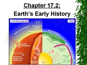 Section 17-2 earth's early history