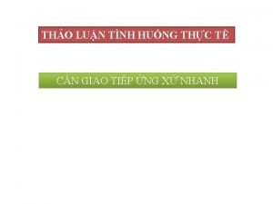 THO LUN TNH HUNG THC T CN GIAO