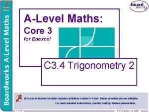 ALevel Maths Core 3 for Edexcel C 3 ALevel Maths Core 3 for Edexcel C 3
