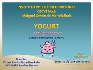 INSTITUTO POLITECNICO NACIONAL CECYT No 6 Miguel Othn