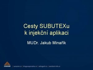 Subutex prodej