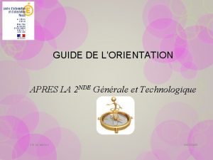 GUIDE DE LORIENTATION APRES LA 2 NDE Gnrale