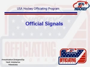Ice hockey signals