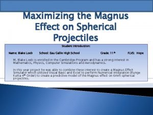 Magnus effect formula
