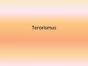 Terorismus definice