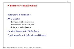 R Der Vorlesung Algorithmen und Datenstrukturen Magister Kapitel