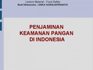 Food safety from farm to table Food safety from farm to table
