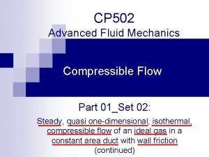 Cp fluid mechanics Cp fluid mechanics