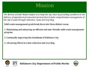 Conclusion of waste management
