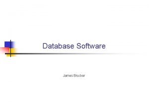 Database Software James Brucker Free Relational Databases My