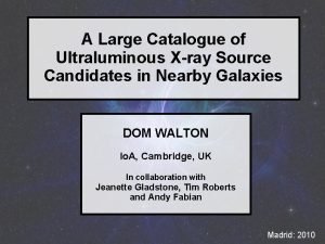 A Large Catalogue of Ultraluminous Xray Source Candidates