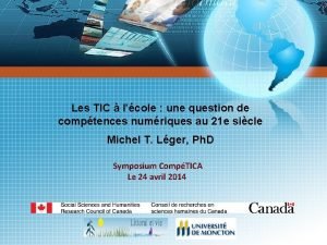 Les TIC lcole une question de comptences numriques